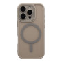 Чехол TPU+PC Magnetic Matte Camera Lens with Magsafe для iPhone 16 Pro Серый - фото 6