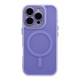Чехол TPU+PC Magnetic Matte Camera Lens with Magsafe для iPhone 16 Pro Фиолетовый - фото 5