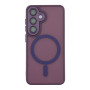 Чехол TPU+PC Magnetic Matte Camera Lens with Magsafe для Samsung Galaxy S24 5G (S921) Темно-Фиолетовый - фото 5