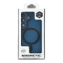 Чехол TPU+PC Magnetic Matte Camera Lens with Magsafe для Samsung Galaxy S24 5G (S921) Темно-Синий - фото 7