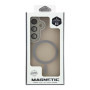 Чехол TPU+PC Magnetic Matte Camera Lens with Magsafe для Samsung Galaxy S24 5G (S921) Серый - фото 9