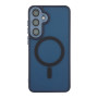 Чехол TPU+PC Magnetic Matte Camera Lens with Magsafe для Samsung Galaxy S24+ 5G (S926) Темно-Синий - фото 2