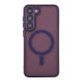 Чехол TPU+PC Magnetic Matte Camera Lens with Magsafe для Samsung Galaxy S23+ 5G (S916) Темно-Фиолетовый - фото 4