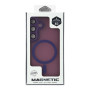 Чехол TPU+PC Magnetic Matte Camera Lens with Magsafe для Samsung Galaxy S23+ 5G (S916) Темно-Фиолетовый - фото 8