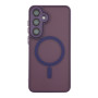 Чехол TPU+PC Magnetic Matte Camera Lens with Magsafe для Samsung Galaxy S24 FE 5G (S721) Темно-Фиолетовый - фото 2