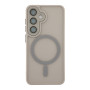 Чехол TPU+PC Magnetic Matte Camera Lens with Magsafe для Samsung Galaxy S25 5G (S931) Серый - фото 4