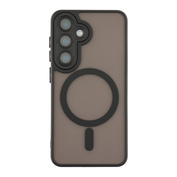 Чехол TPU+PC Magnetic Matte Camera Lens with Magsafe для Samsung Galaxy S25 5G (S931)