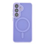 Чехол TPU+PC Magnetic Matte Camera Lens with Magsafe для Samsung Galaxy S25 5G (S931) Фиолетовый - фото 3