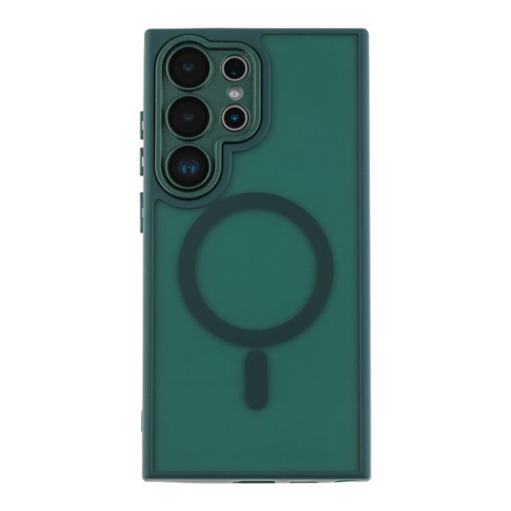 Чехол TPU+PC Magnetic Matte Camera Lens with Magsafe для Samsung Galaxy S25 Ultra 5G (S938)