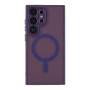 Чехол TPU+PC Magnetic Matte Camera Lens with Magsafe для Samsung Galaxy S25 Ultra 5G (S938) Темно-Фиолетовый - фото 3