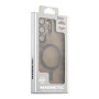 Чехол TPU+PC Magnetic Matte Camera Lens with Magsafe для Samsung Galaxy S23 Ultra 5G (S918) Серый - фото 2