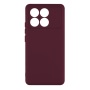 Чехол Silicone Cover Full Camera (A) для Xiaomi 14 Бордовый - фото 5