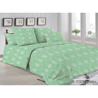 Комплект постільної білизни R7005 green Євро