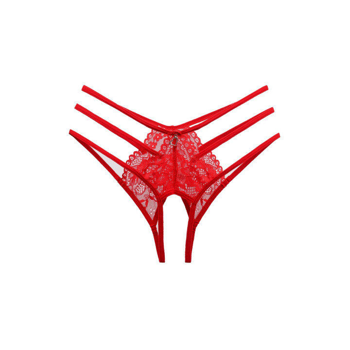 Трусики с открытым доступом Jolie Red