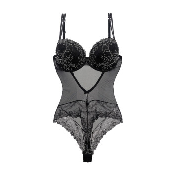Боди Spicy black/silver