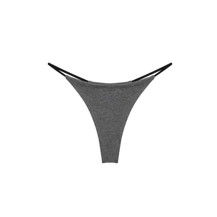 Хлопковые Стринги Grey