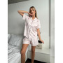 Піжама Delicate roses pink shorts  - фото 5