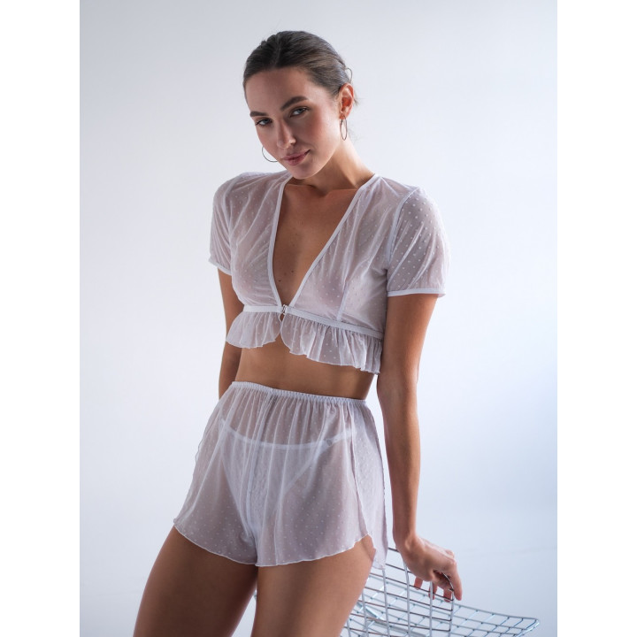 Прозора піжама Vera drops white