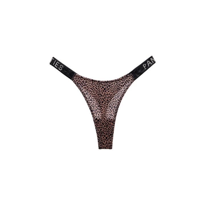 Трусики стрінги зі стразами лео Panties арт.1019