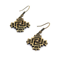 Серьги Солярис (бронза)